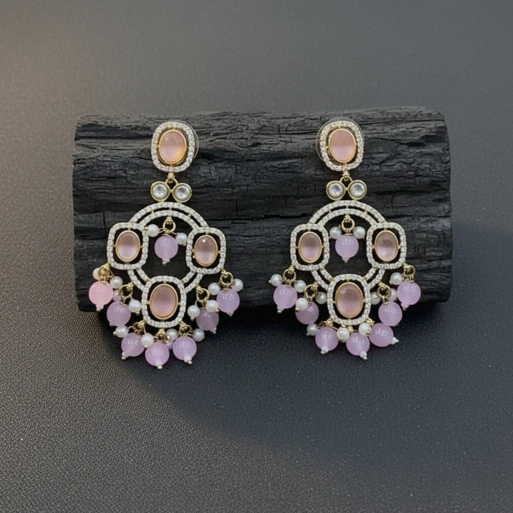Traditional Beaded Chandbali Earrings for Women | Lady Zone