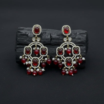 Traditional Beaded Chandbali Earrings for Women | Lady Zone