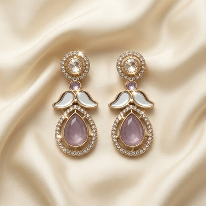 Luxury American Diamond Teardrop Earrings for Women | Lady Zone