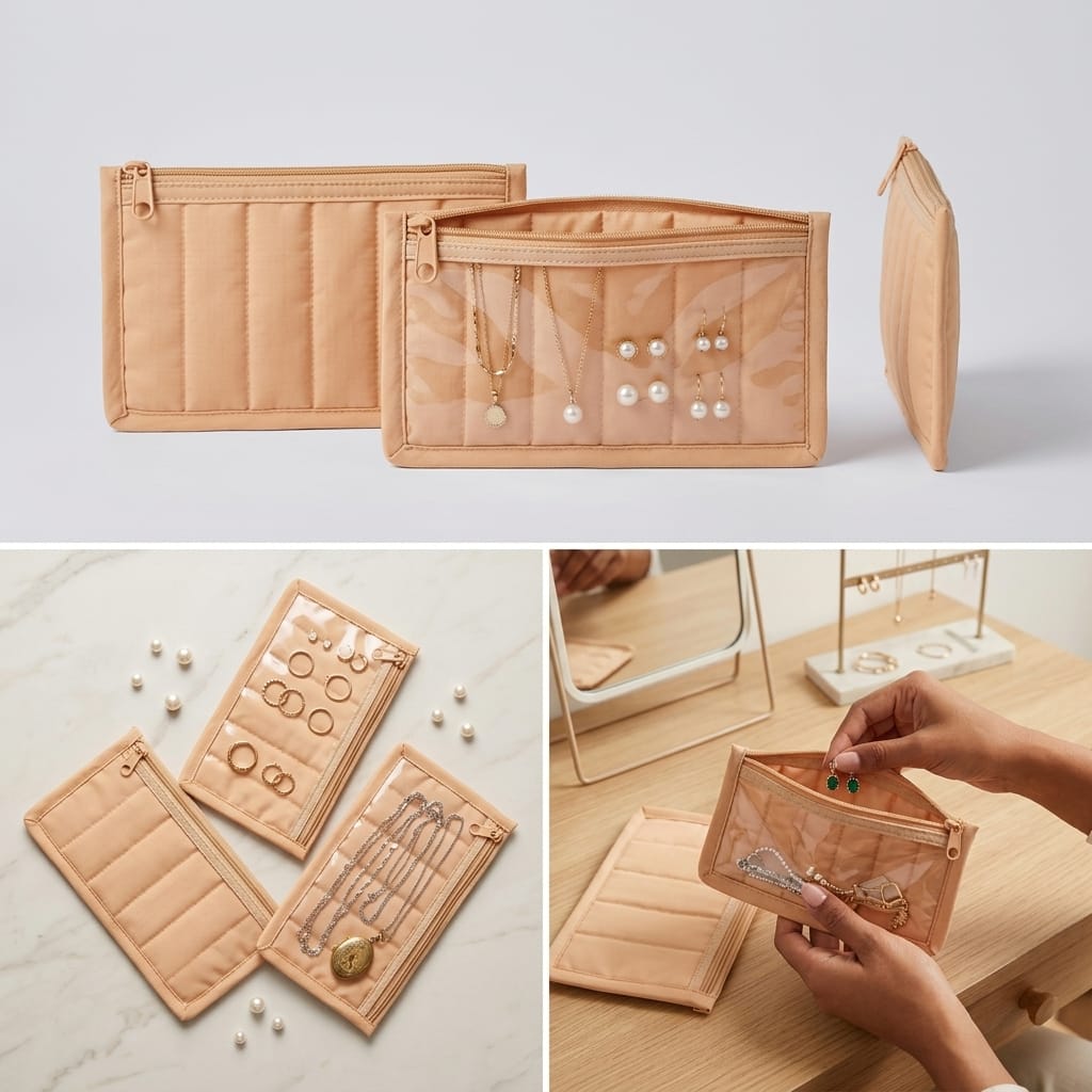 3 PC Transparent Jewelry Organizer Pouch | Lady Zone