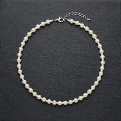 Classic Pearl Beaded Choker Necklace for Women | Lady Zone