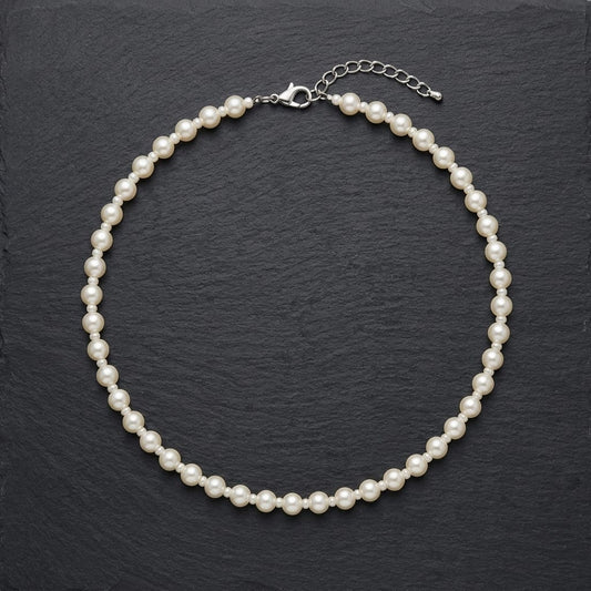 Classic Pearl Beaded Choker Necklace for Women | Lady Zone