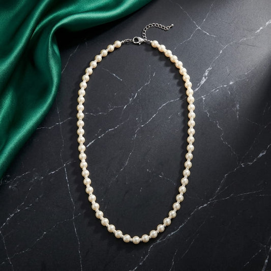 Elegant Pearl Beaded Necklace for Women | Lady Zone