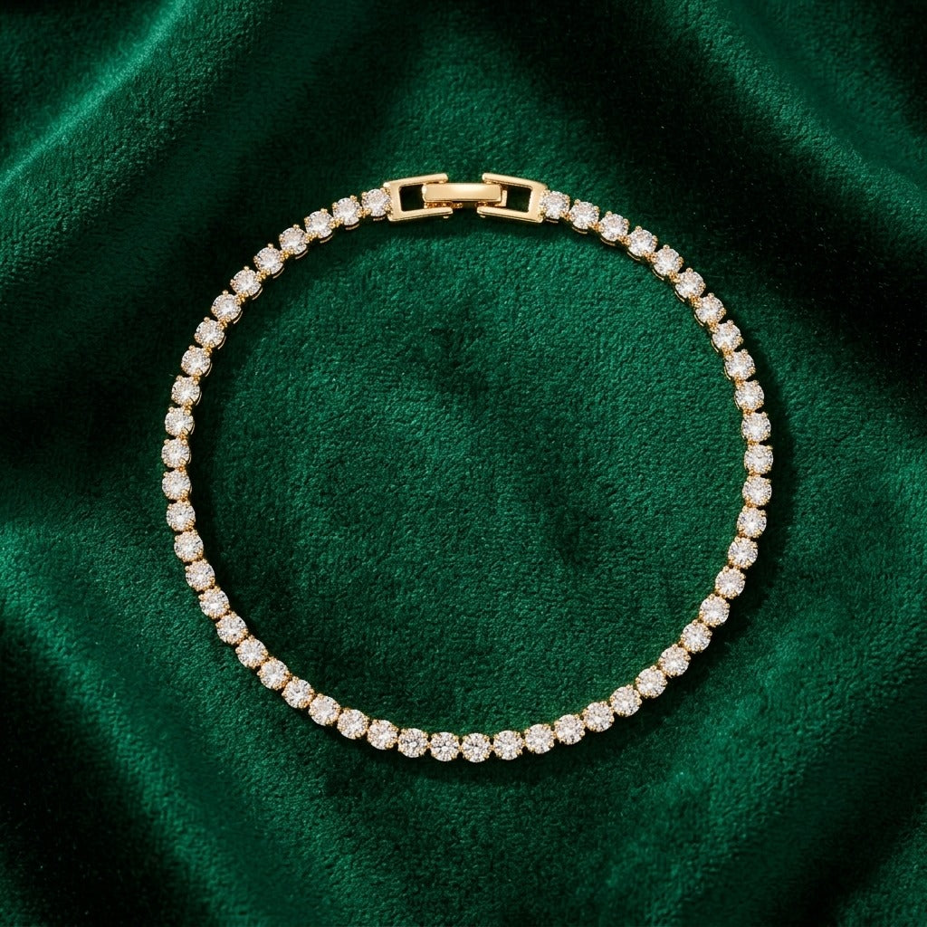 Luxury Crystal Tennis Bracelet for Women | Lady Zone