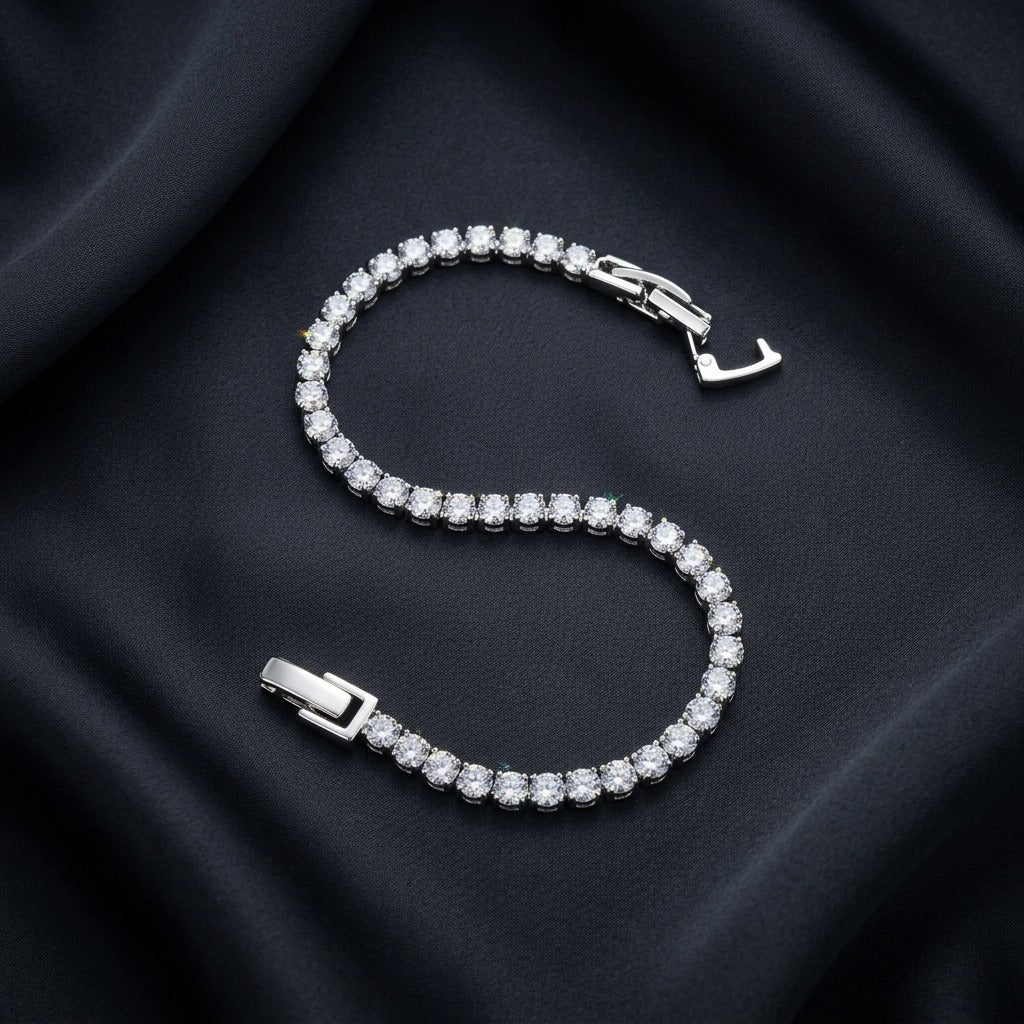 Luxury Crystal Tennis Bracelet for Women | Lady Zone