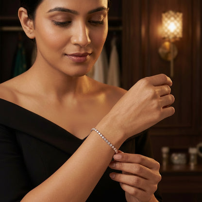 Luxury Crystal Tennis Bracelet for Women | Lady Zone