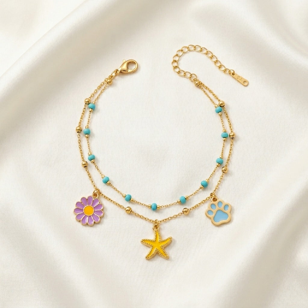 Cute Charm Beaded Bracelet | Lady Zone