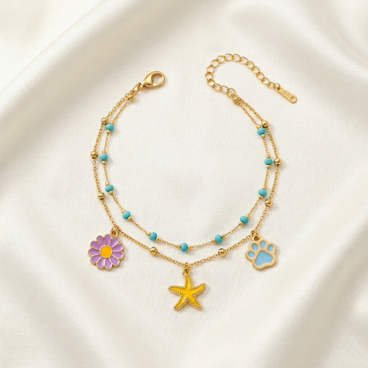 Cute Charm Beaded Bracelet | Lady Zone
