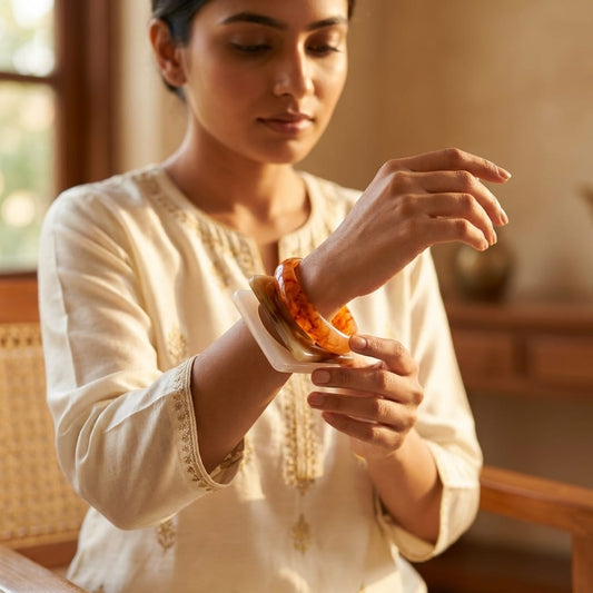 Resin Statement Bangle Stack | Lady Zone