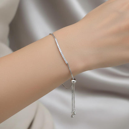 Minimal Zircon Tennis Bracelet for Women