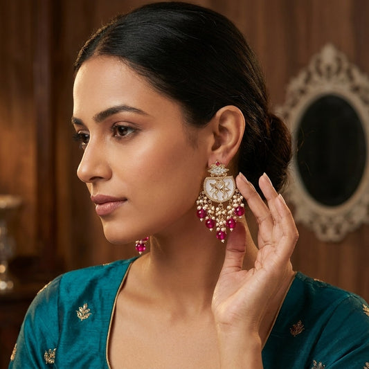 Royal Swan Pearl Drop Earrings for Women | Lady Zone