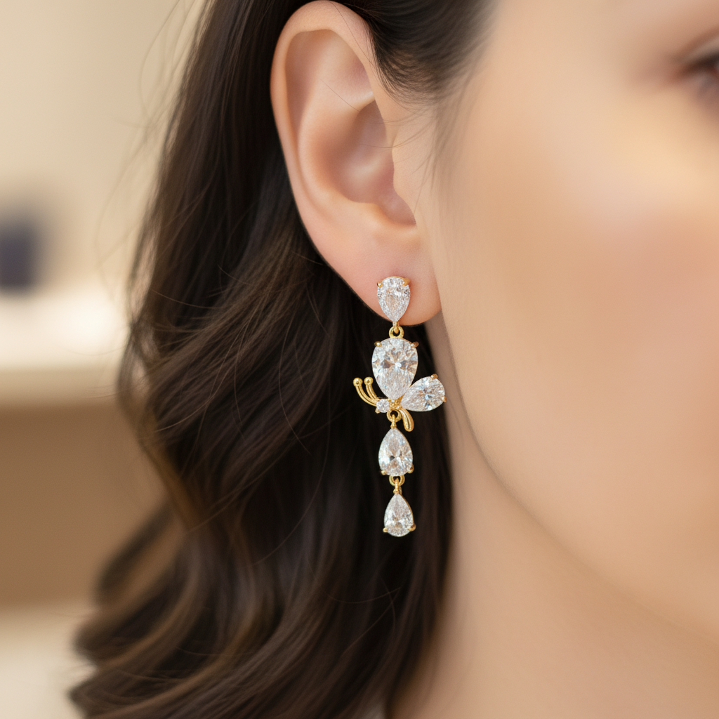Luxury Crystal Drop Earrings