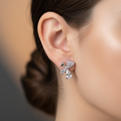 Elegant Teardrop Crystal Stud Earrings