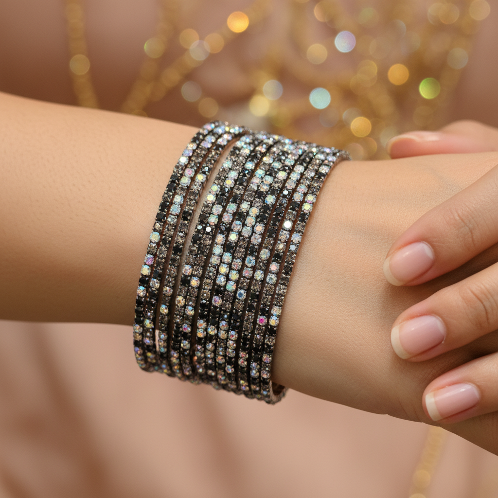 Luxury Multi-Layer Crystal Stretch Bracelet