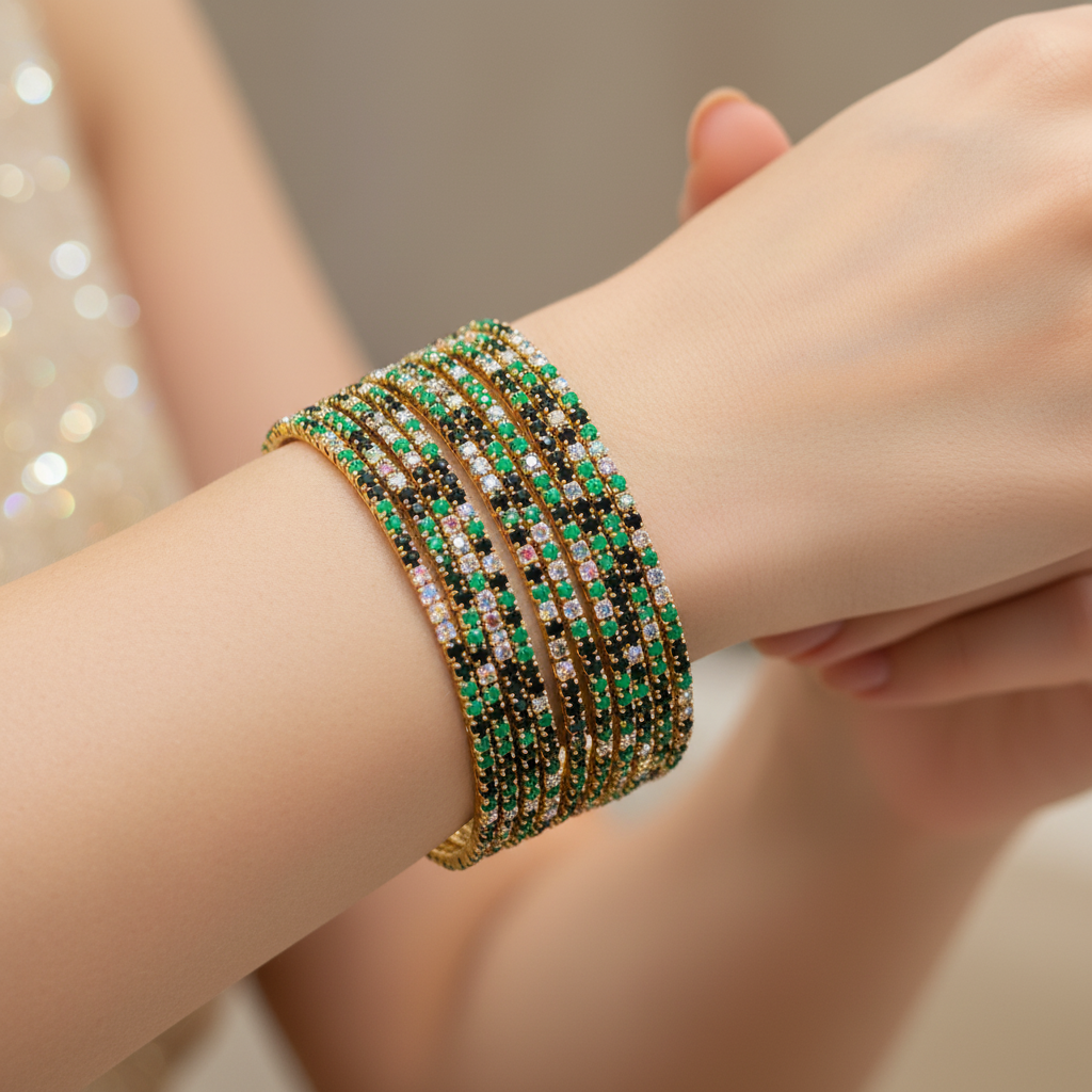 Luxury Multi-Layer Crystal Stretch Bracelet