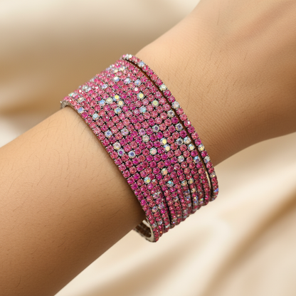 Luxury Multi-Layer Crystal Stretch Bracelet