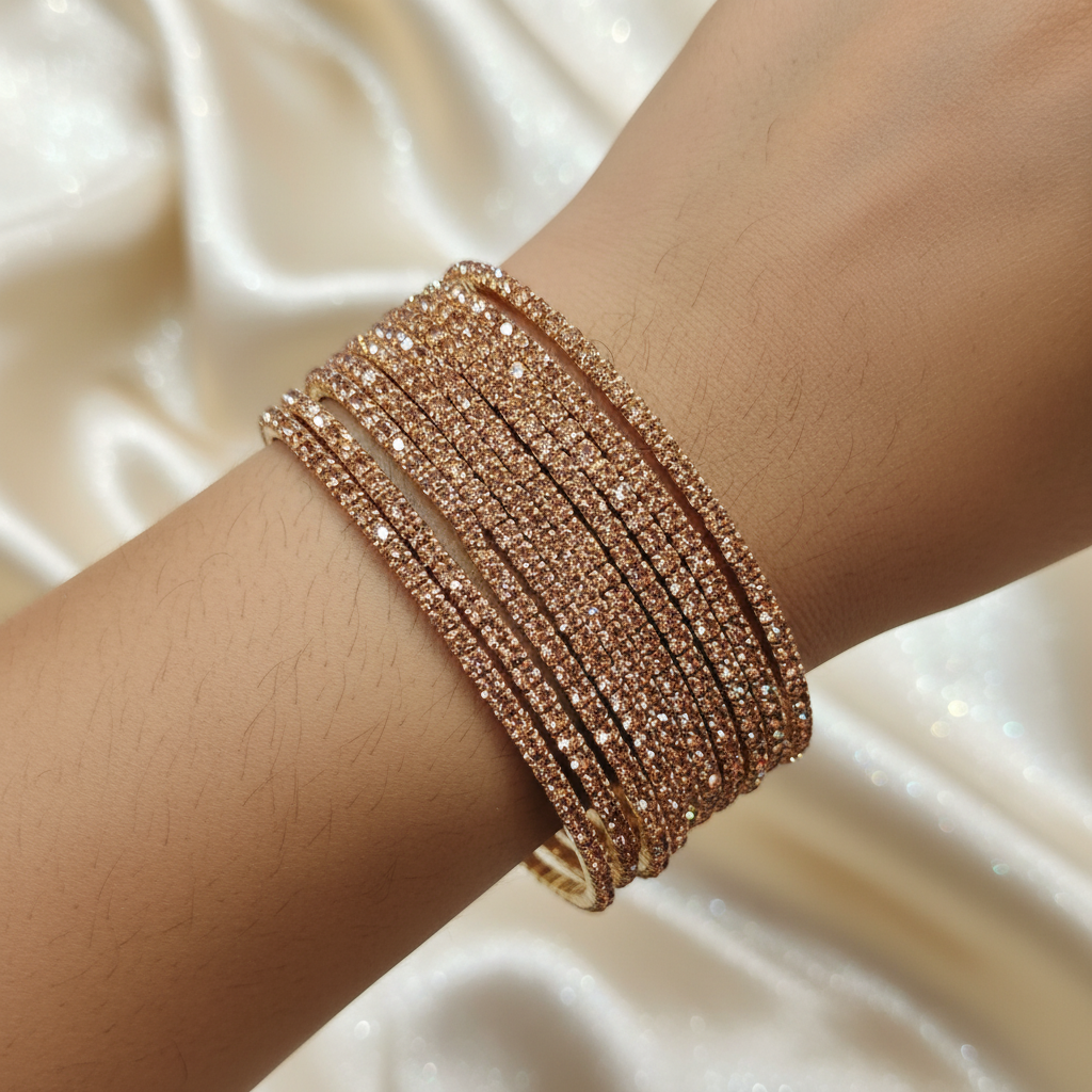 Luxury Multi-Layer Crystal Stretch Bracelet