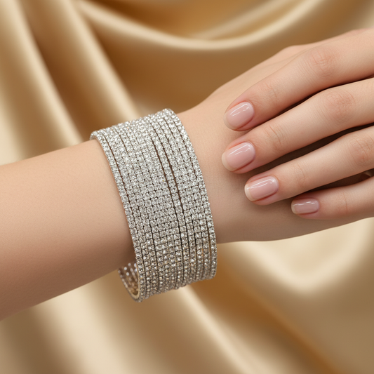 Luxury Multi-Layer Crystal Stretch Bracelet