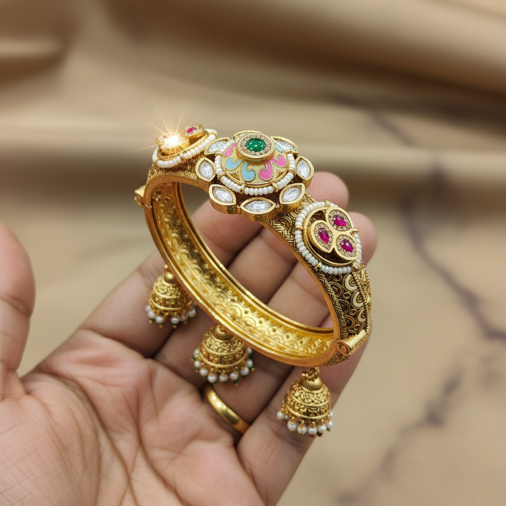 Rajwada Kundan Heritage Traditional Kada
