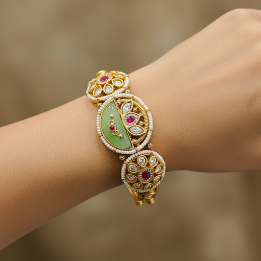 Meenakari Kundan Royal Heritage Kada
