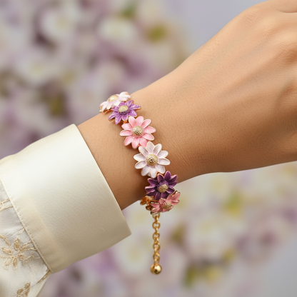 Pastel Charm Stretchable Western Bracelet