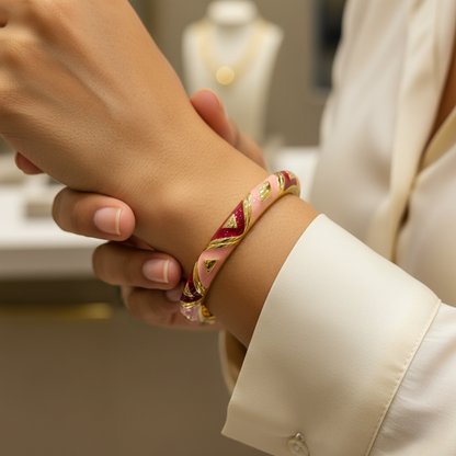 Royal Meenakari Openable Western Bracelet