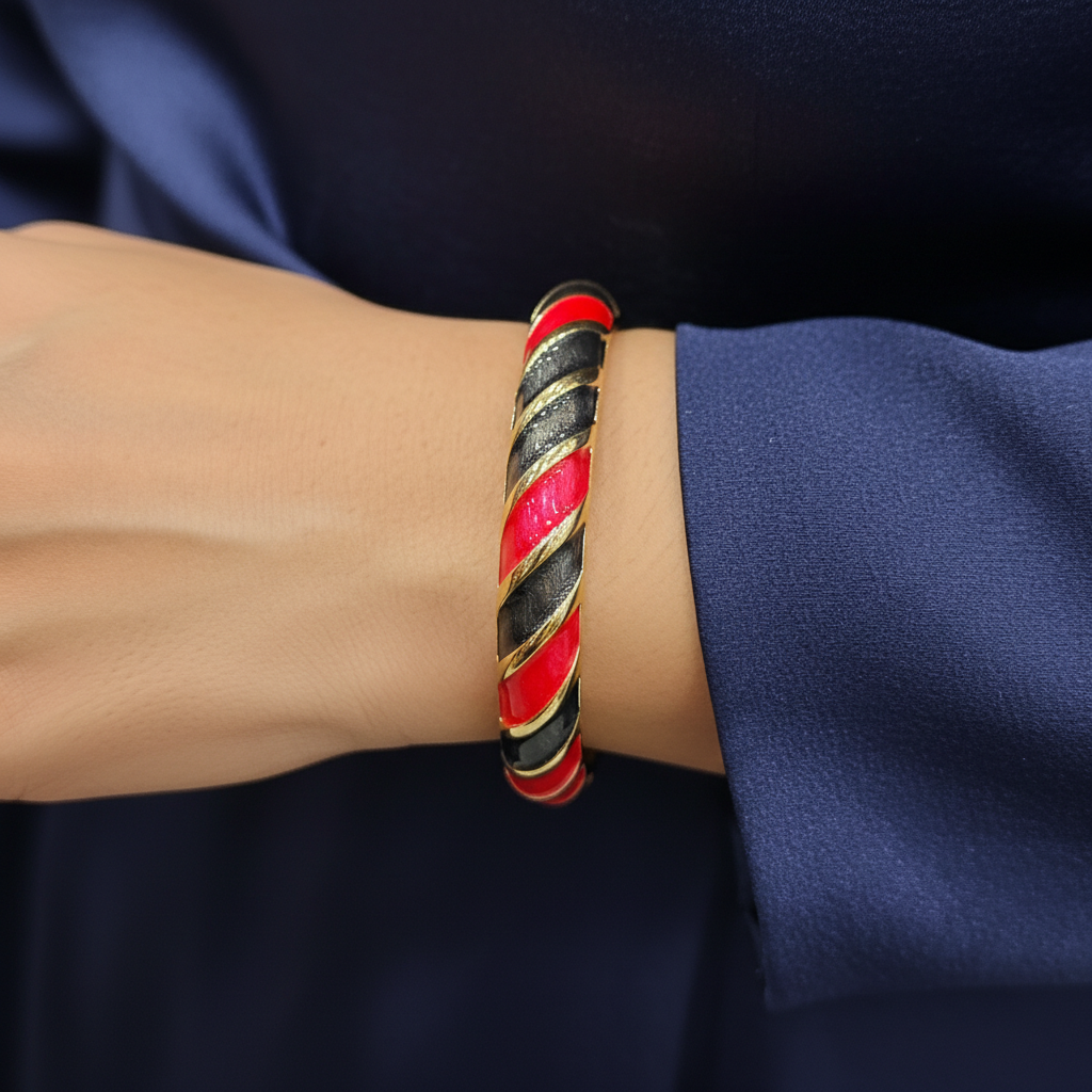 Elegant Dual Tone Minakari Openable Western Bracelet for Kids