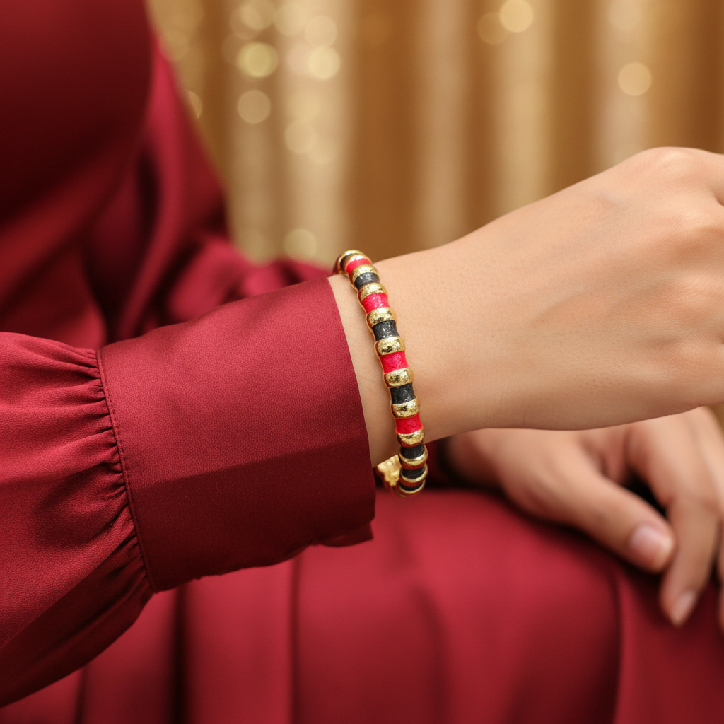 Elegant Multicolor Minakari Openable Western Bracelet Kada