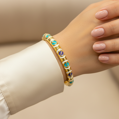Elegant Minakari Openable Western Kada Bracelet for Women