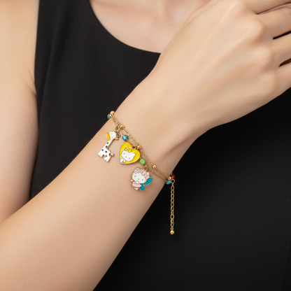 Trendy Western Charm Bracelet for Girls
