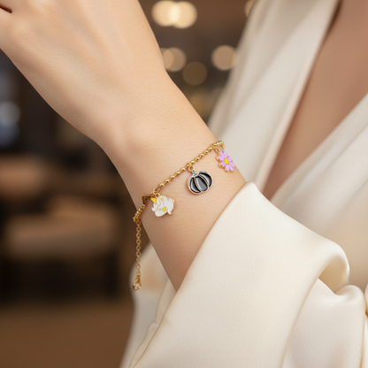 Trendy Western Charm Bracelet for Girls