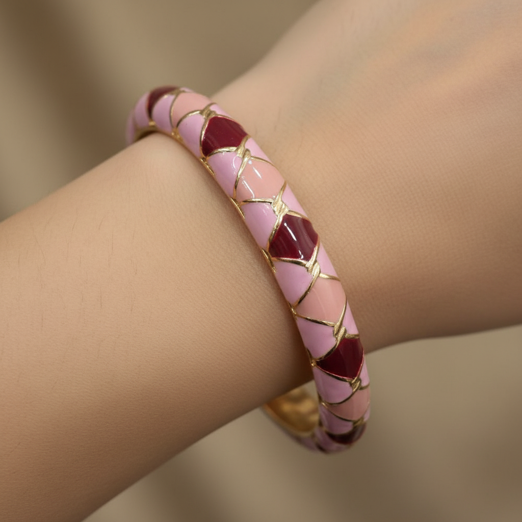 Criss Cross Meenakari Kada for Women