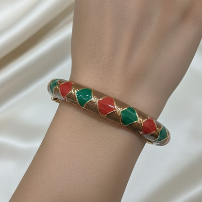Criss Cross Meenakari Kada for Women