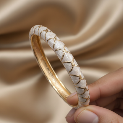 Criss Cross Meenakari Kada for Women