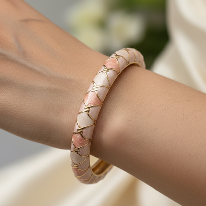 Criss Cross Meenakari Kada for Women