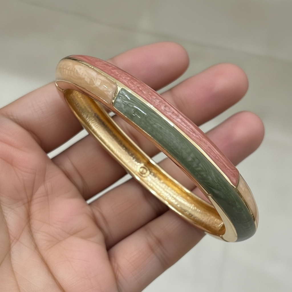 Minimal Panel Meenakari Kada for Women