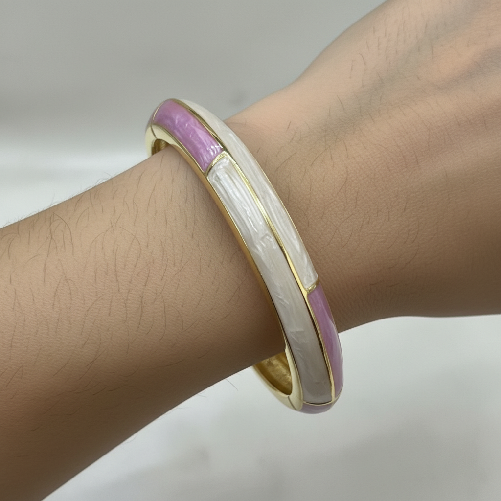 Minimal Panel Meenakari Kada for Women