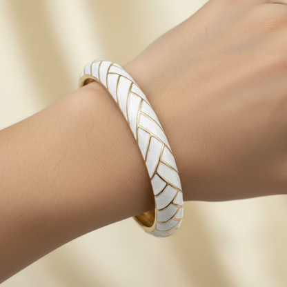 Geometric Mosaic Meenakari Kada for Women