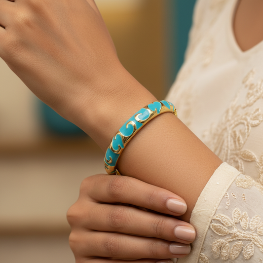 Traditional Meenakari Kada for Kids