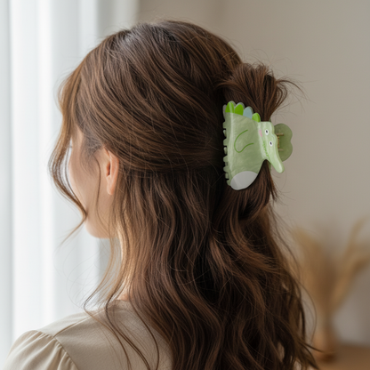 Minimal Cute Animal Hair Claw Clip for Women