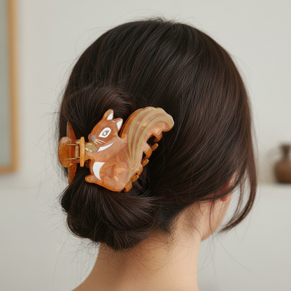 Cute Animal Hair Claw Clip for Women