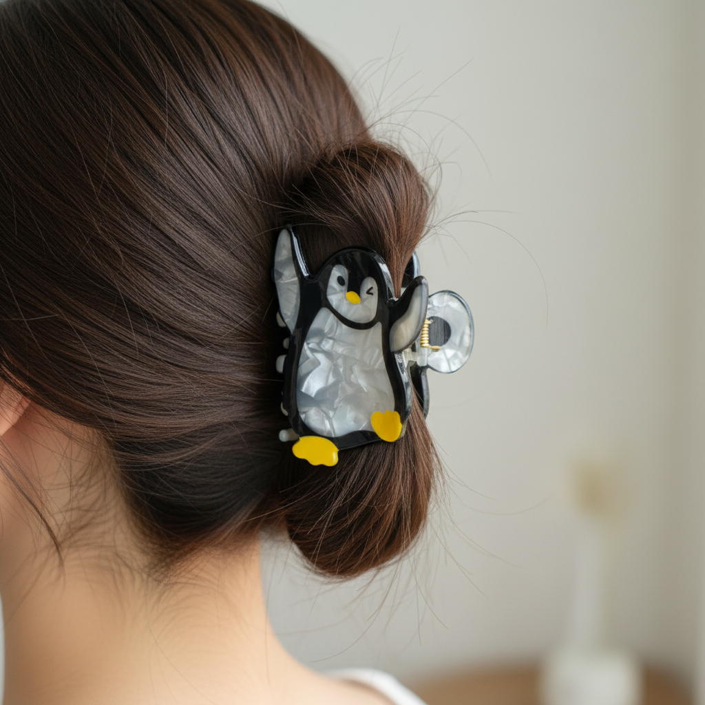 Cute Animal Hair Claw Clip for Women