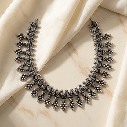 Traditional Oxidised Tribal Statement Necklace for Women | Lady Zone