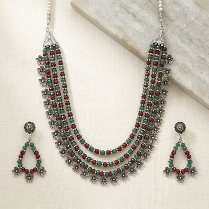 Oxidised Traditional Necklace Set for Women | Lady Zone
