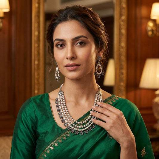 Oxidised Traditional Necklace Set for Women | Lady Zone