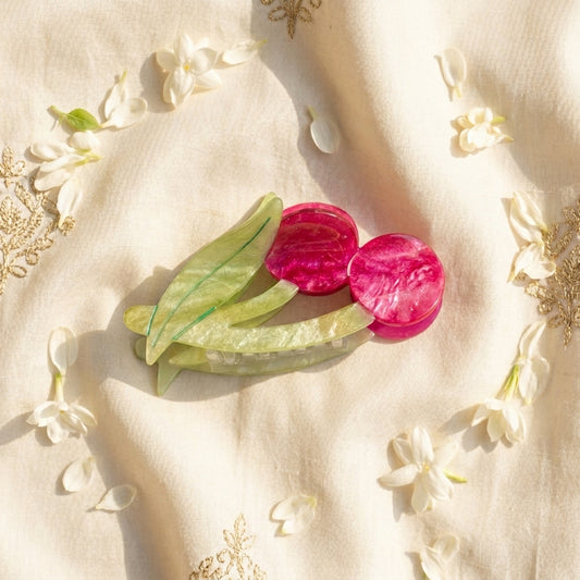 Tulip Cellulose Acetate Hair Claw