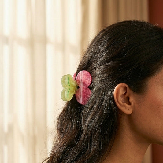 Cherry Cellulose Acetate Hair Claw