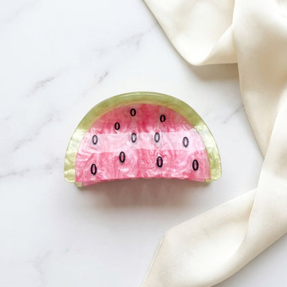 Watermelon Slice Cellulose Acetate Hair Claw