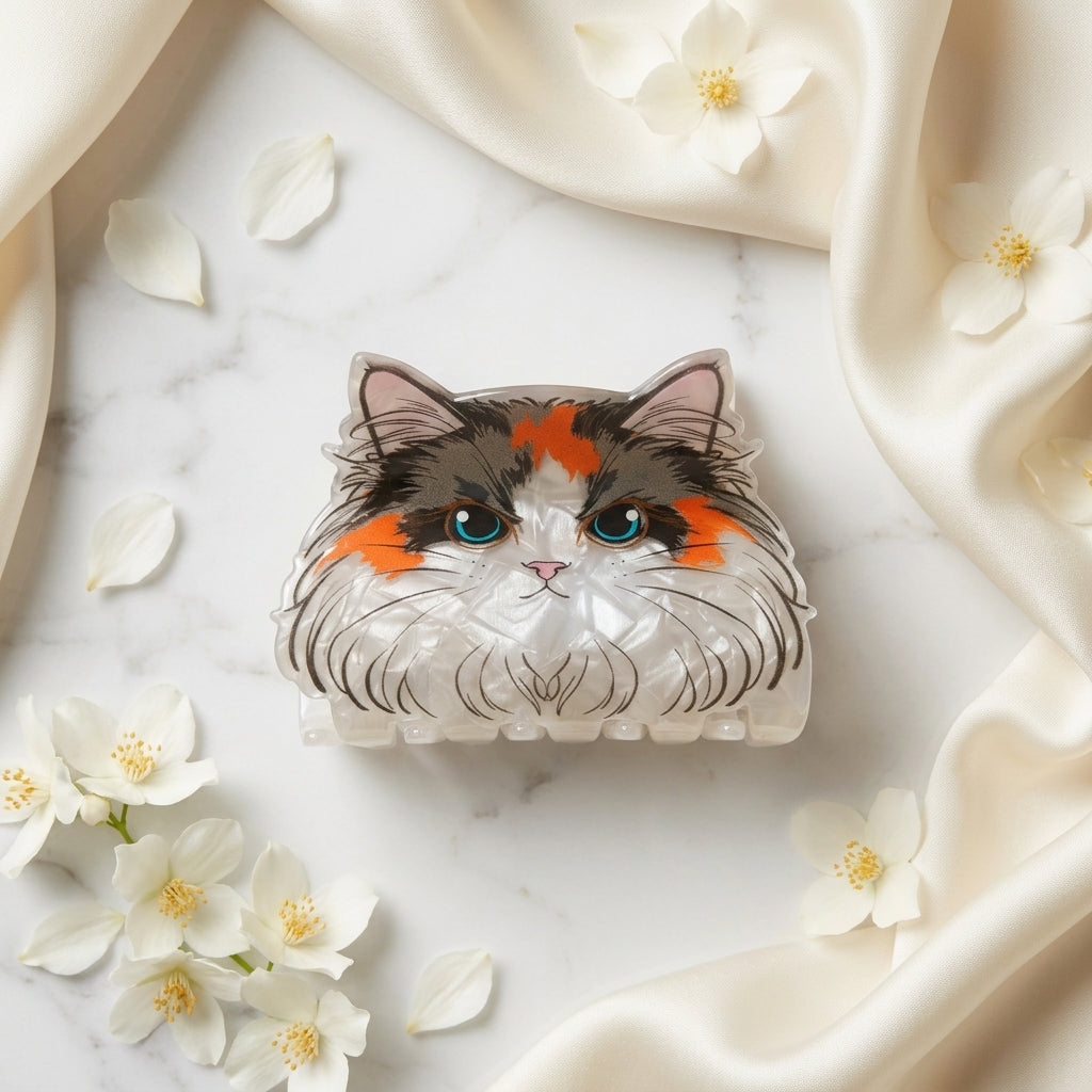 Calico Cute Cat Hair Claw