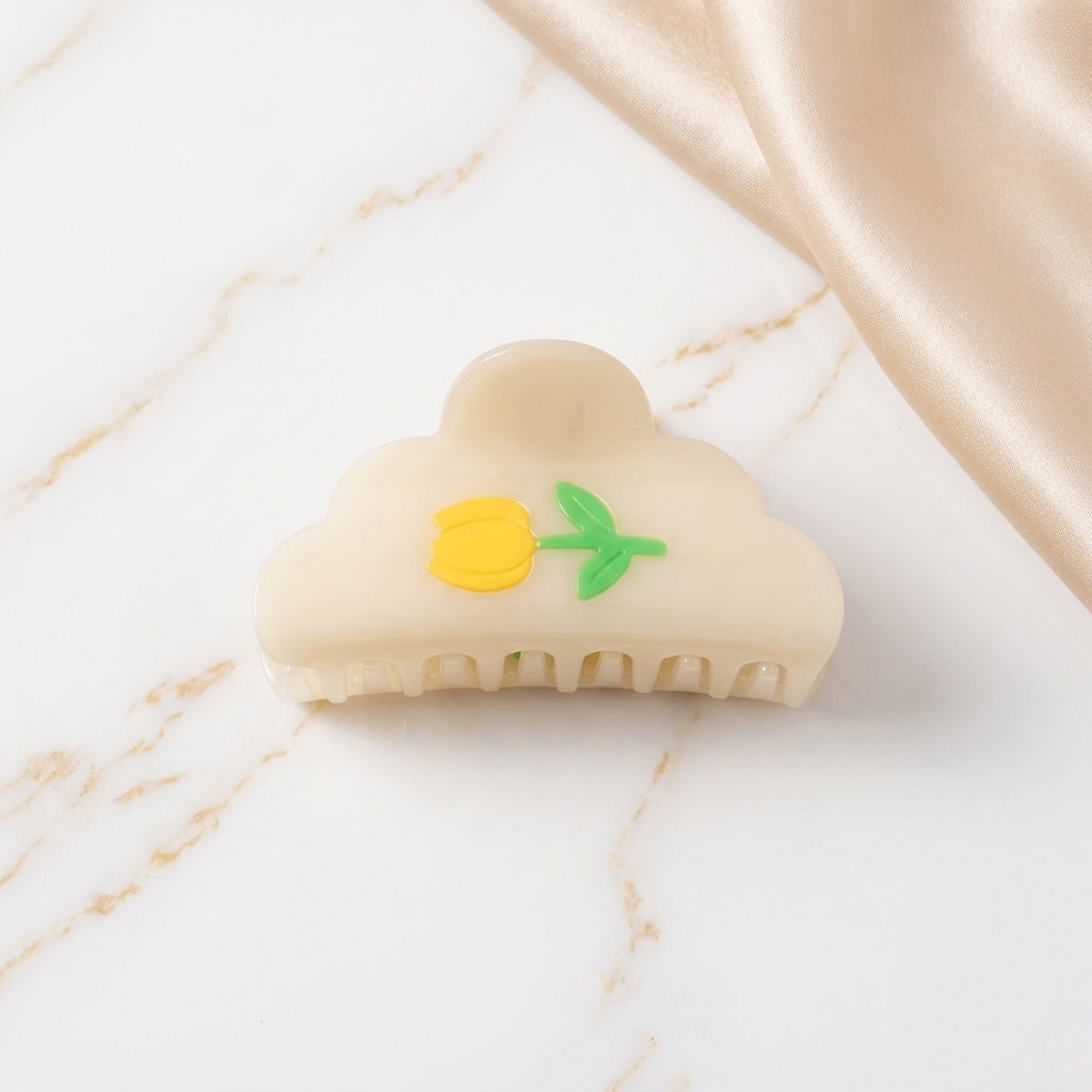 Cloud Tulip Cellulose Hair Claw